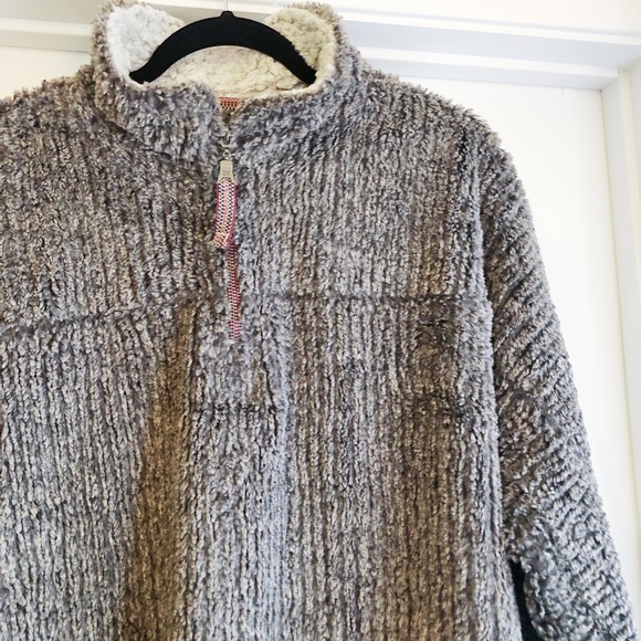 True Grit Frosty Cord Pile Sherpa Sweater Medium - Picture 6 of 7